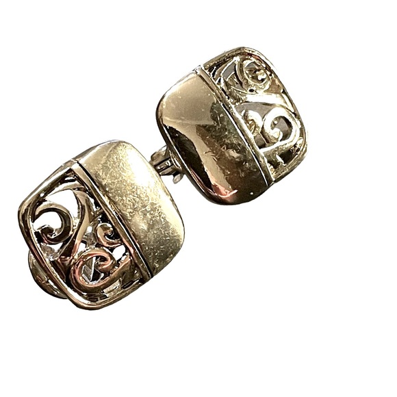 Napier Vintage Silver Tone Clip On Earrings - Picture 1 of 6